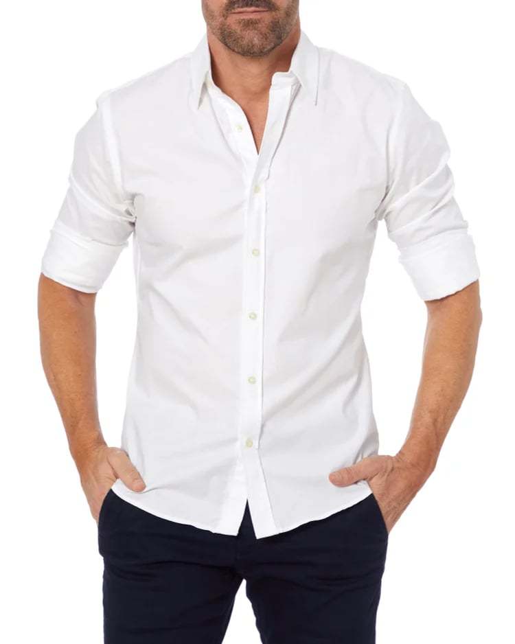 Oxford Stretch Zip Shirt